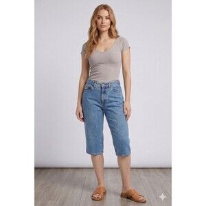 Vintage Guess Classic Fit Womens Size 32 Light Wash Denim High Waist Narrow Leg